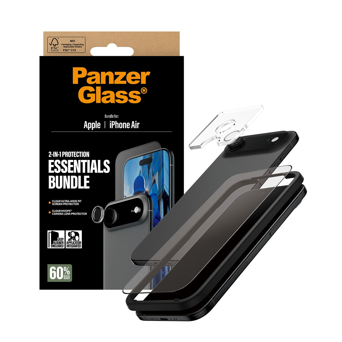 PanzerGlass® 2-in-1 Essentials Bundle iPhone Air